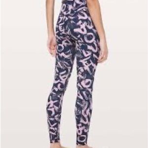 Lululemon winder Under 28” graffiti pop Antoinette leggings size 10